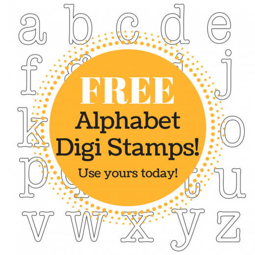 Alphabet digi stamps